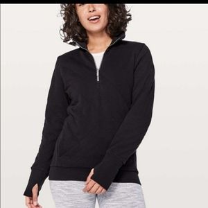LULULEMON Forever Warm Quilted Half-Zip Pullover | Size 6